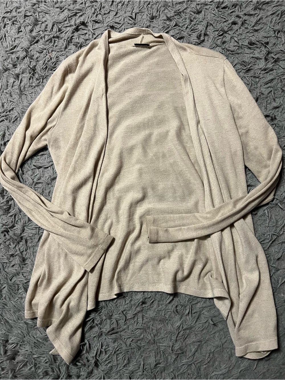 Rue21 Women's Light Taupe Open-Front Cardigan